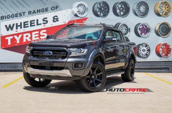 FORD RANGER AVALANCHE MACHINED FACE MATTE BLACK DARK TINT